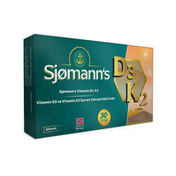 Sjomann’s Vitamin D3 ve K2 İçeren Takviye Edici Gıda 30 Adet Çiğnenebilir Jel Form