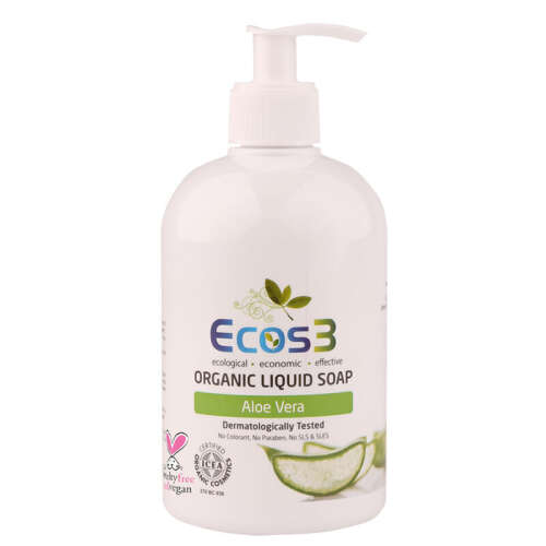 Ecos3 Aloe Vera Özlü Organik Sıvı Sabun 500 ml - 1