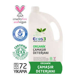 Ecos3 Organik Çamaşır Deterjanı 2500 ml - 72 Yıkama - 2