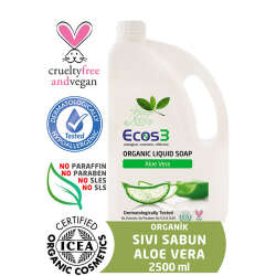 Ecos3 Organik Sıvı Sabun Aloe Vera 2500 ml - 2