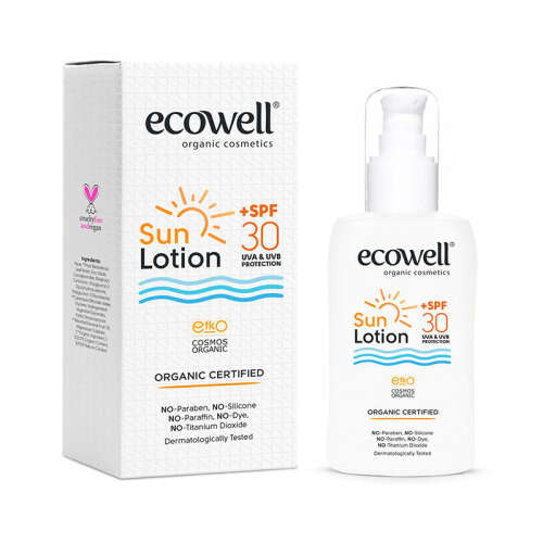 Ecowell Organik Güneş Losyonu SPF 30 150 ml - 1