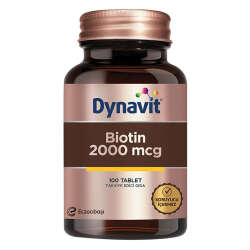 Eczacıbaşı Dynavit Biotin 2000 mcg Takviye Edici Gıda 100 Tablet - 1