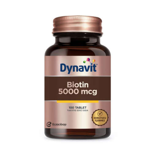 Eczacıbaşı Dynavit Biotin 5000 mcg Takviye Edici Gıda 100 Tablet - 1