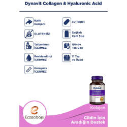 Eczacıbaşı Dynavit Collagen+Hyaluronik Acid 30 Tablet - 4