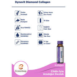 Eczacıbaşı Dynavit Diamond Collagen Sıvı Takviye Edici Gıda 10 x 50 ml - 4