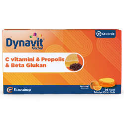 Eczacıbaşı Dynavit Herbal C Vitamini - Propolis ve Beta Glukan İçerikli Pastil 16 Adet - 1