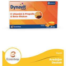 Eczacıbaşı Dynavit Herbal C Vitamini - Propolis ve Beta Glukan İçerikli Pastil 16 Adet - 2