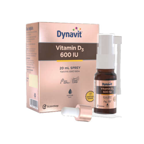 Eczacıbaşı Dynavit Vitamin D3 600 IU Takviye Edici Gıda Sprey 20 ml - 1