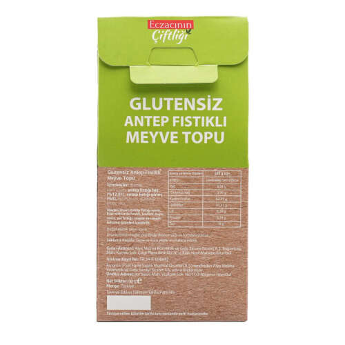 Eczacının Çiftliği Glutensiz Antep Fıstıklı Meyve Topu 90 gr - 3