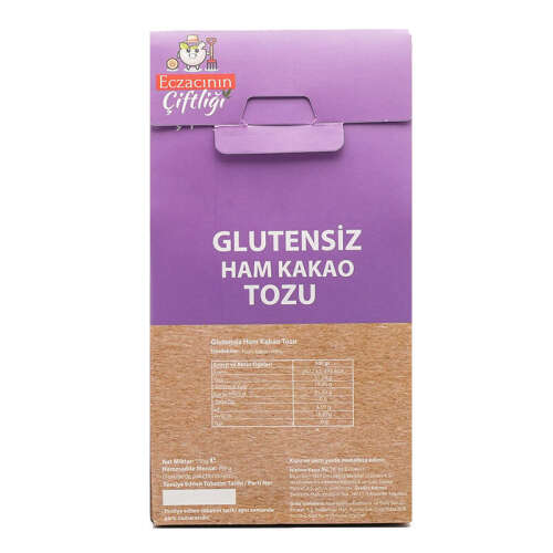 Eczacının Çiftliği Glutensiz Ham Kakao Tozu 150 gr - 2