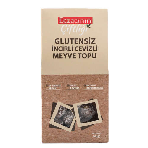 Eczacının Çiftliği Glutensiz İncirli Cevizli Meyve Topu 90 gr - 4