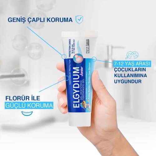 Elgydium Balonlu Ciklet Aromalı 7-12 Yaş Diş Macunu 50 ml - 4