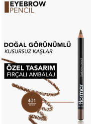 Flormar Doğal Görünüm Veren Fırça Kapaklı Yumuşak Uçlu Kaş Kalemi 1.14 gr - Beige - 3