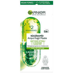 Garnier Ampul Niansinamid Kağıt Yüz Maskesi 15 g - 1