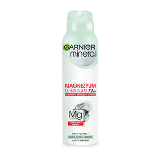 Garnier Magnezyum Ultra Kuru Deodorant Sprey 150 ml - 1