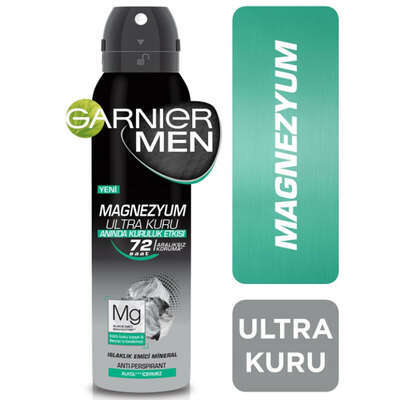 Garnier Men Magnezyum Ultra Kuru Deodorant Sprey 150 ml - 1