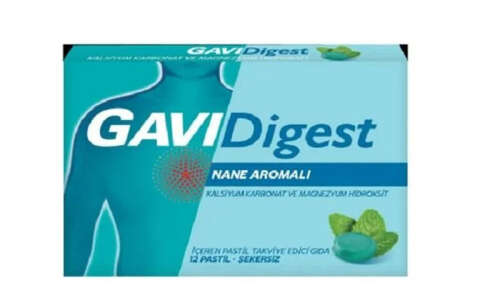 Gavidigest Nane Aromalı Şekersiz 12 Pastil - 1