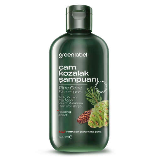 Greenlabel Çam Kozalak ve Çay Ağacı Şampuanı 400 ml - 1