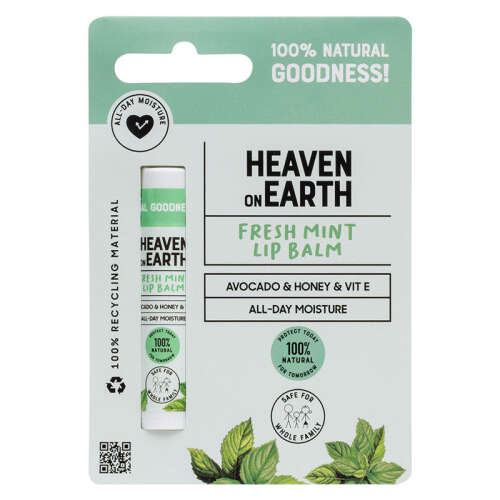 Heaven on Earth %100 Doğal Ve Organik İçerikli Lip Balm 5 gr - Fresh Mint - 3