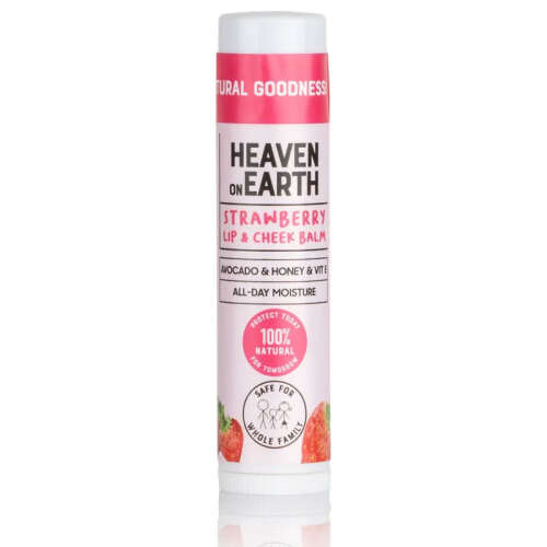 Heaven on Earth %100 Doğal Ve Organik İçerikli Lip Balm 5 gr - Strawberry Cheek Balm - 1