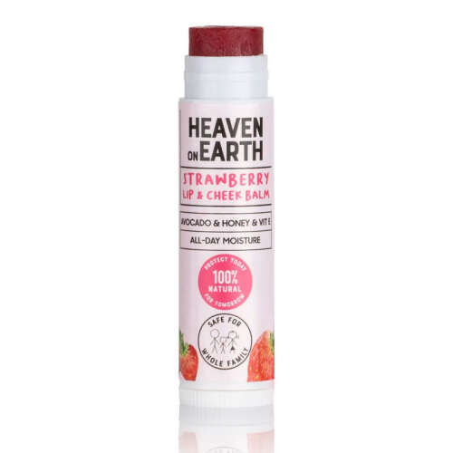 Heaven on Earth %100 Doğal Ve Organik İçerikli Lip Balm 5 gr - Strawberry Cheek Balm - 2