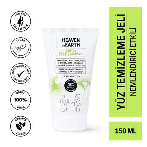 Heaven On Earth Canlandırıcı - Nemlendirici Yüz Temizleme Jeli 150 ml - 2