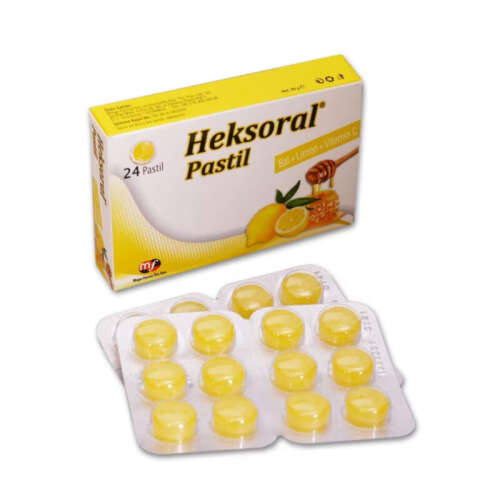 Heksoral Pastil Bal+ Limon + Vitamin C 24 Adet - 1