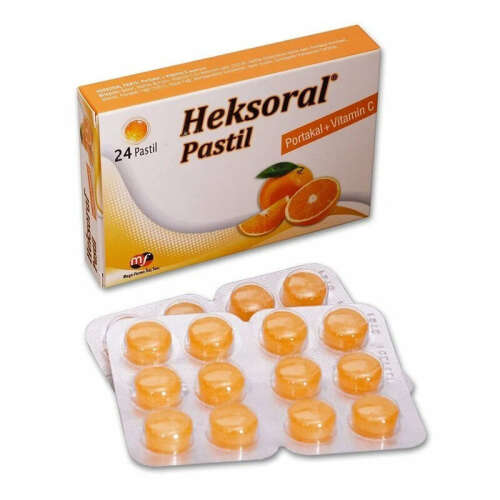 Heksoral Pastil Portakal+ Vitamin C 24 Adet - 1