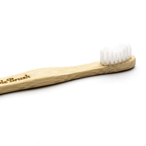 Humble Brush Doğal Yumuşak Çocuklar için Diş Fırçası - Beyaz - 6