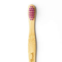 Humble Brush Doğal Yumuşak Çocuklar için Diş Fırçası - Lila - 8