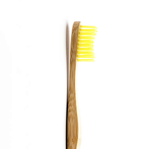 Humble Brush Doğal Yumuşak Yetişkin Diş Fırçası - Sarı - 1