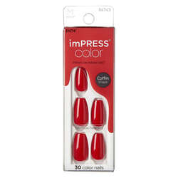 impress Color Medium Coffin Shape Nails Takma Tırnak 86743 - 1