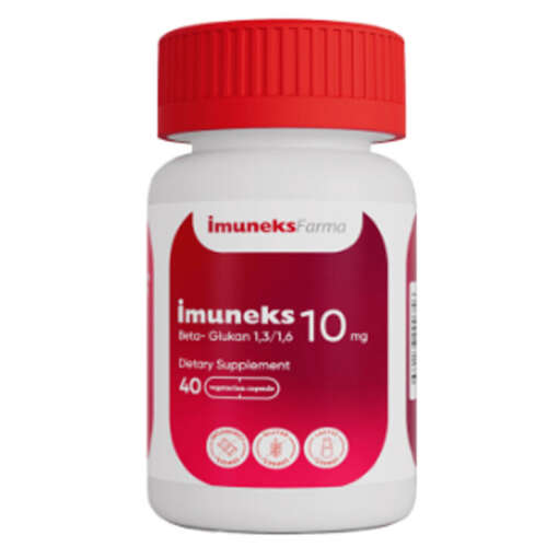 Imuneks Farma 10 mg Beta Glukan İçeren Takviye Edici Gıda 40 Kapsül - 1