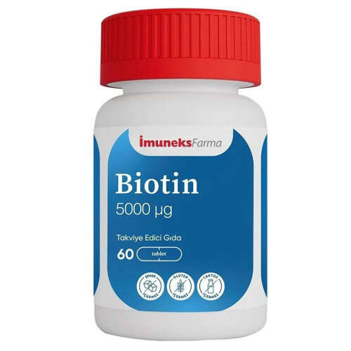 İmuneks Farma Biotin 5000µg 60 Adet - 1