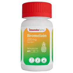 Imuneks Farma Bromelain 220 mg Takviye Edici Gıda 60 Tablet - 1