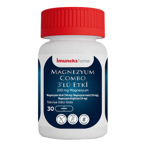 İmuneks Farma Magnezyum Combo 3lü Etki 60 Tablet - 1