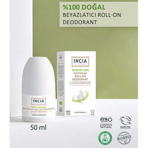 INCIA Beyazlatıcı Doğal Roll-On Deodorant 50 ml - 5