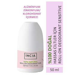 INCIA Hassas Ciltler İçin Doğal Roll-On Deodorant 50 ml - 2