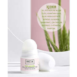 INCIA Hassas Ciltler İçin Doğal Roll-On Deodorant 50 ml - 4