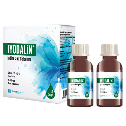 İyodalin İyot ve Selenyum Takviye Edici Gıda 25 ml + 25 ml - 1