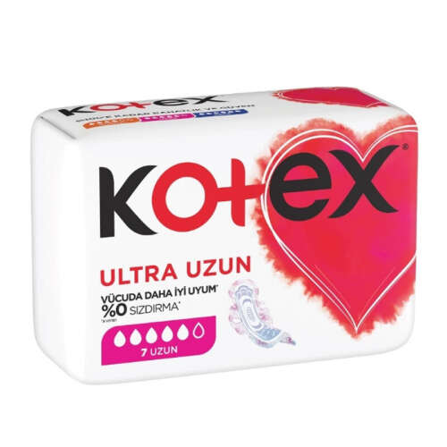 Kotex Ultra Dry Soft Ultra Kanatlı Uzun 7 Adet - 1