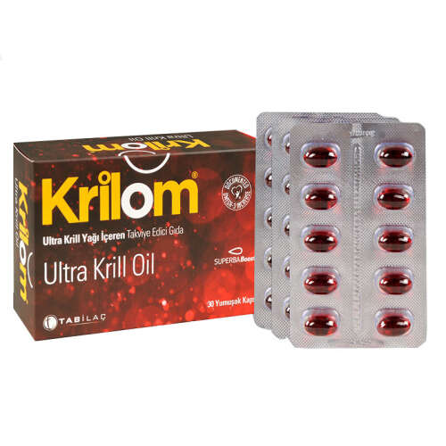 Krilom Ultra Krill Oil Takviye Edici Gıda 30 Yumuşak Kapsül - 1