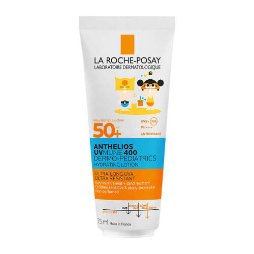 La Roche Posay Anthelios Dermo Pediatrics UVmune400 SPF50+ Hassas Ciltler ve Çocuklar İçin Güneş Koruyucu Vücut Sütü 75 ml - 1