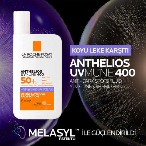 La Roche Posay ANTHELIOS UVMune 400 Anti-Dark Spots Fluid SPF50+ Yüz Güneş Kremi 50 ml - 3