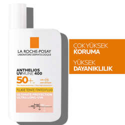 La Roche Posay Anthelios UVmune400 Invisible Fluid Tüm Cilt Tipleri İçin Renkli SPF50+ Yüz Güneş Kremi 50 ml - 4