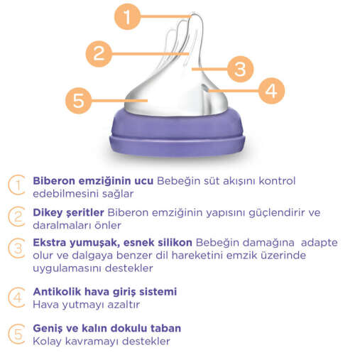 Lansinoh Biberon ve NaturalWave Biberon Emziği 2x160 ml - 3