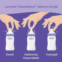 Lansinoh Natural Wave Biberon Emziği - Hızlı Akış 2 Adet - 4