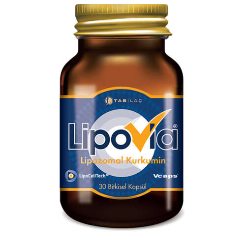 LipoVia Lipozomal Kurkumin 30 Bitkisel Kapsül - 1