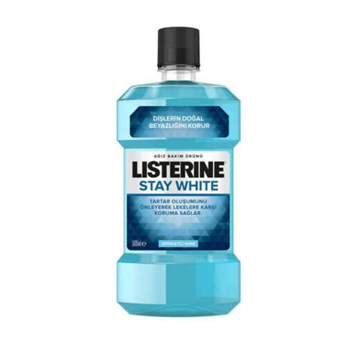 Listerine Stay White Serinletici Nane Ağız Bakım Ürünü 500 ml - 1