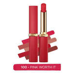 Loreal Paris Color Riche Colors Of Worth Intense Volume Matte Ruj - 100 Pink Worth It - 2